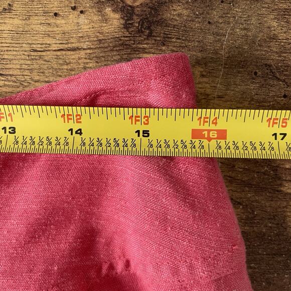 NEW Adini Womens Linen Blend Capri Pant M Vintage Pink Beachy Lagenlook Boho - Picture 8 of 9